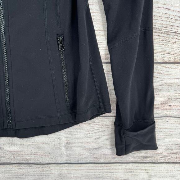 Lululemon Full Zip Define Jacket Womens 10 Black 2 Pocket Stretch Running - Picture 6 of 12